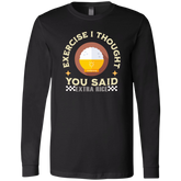 Exercise I Thought You Said Extra Rice Yellow Unisex Jersey Long Sleeve T-Shirt
